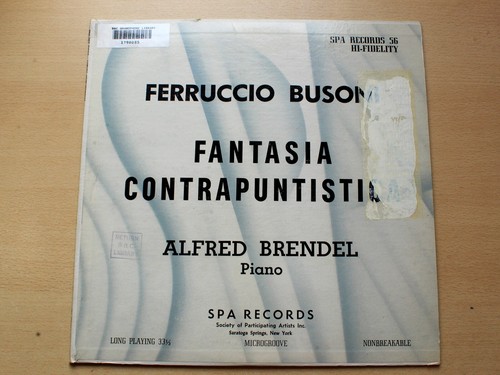 Alfred brendel busoni - alfred, brendel/busoni
