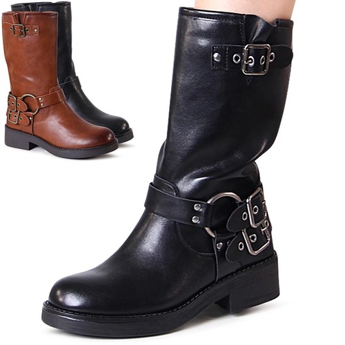 Damen biker stiefel - damen,
