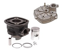 50ccm Zylinder + Zylinderkopf LC 40 mm für Gilera Runner 50 Piaggio NRG Zip SP