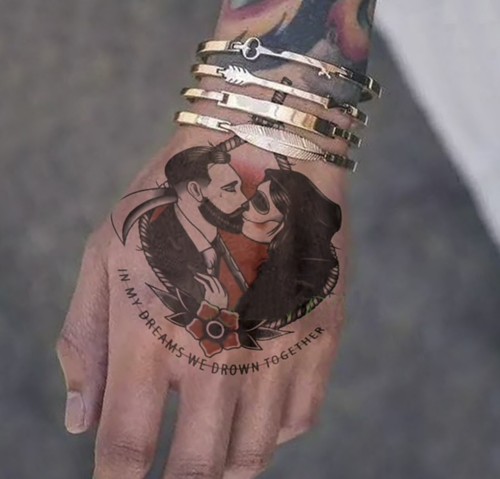Temporäres tattoo zombie - temporäres,