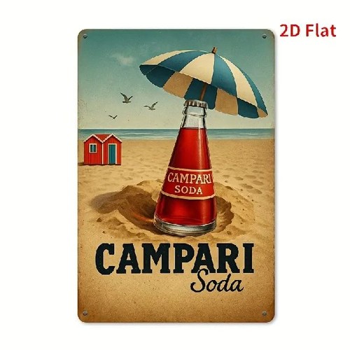 Blechschild campari soda - blechschild,