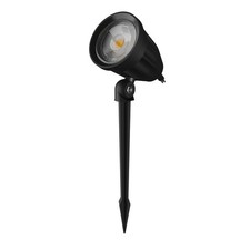 LED Außenleuchte Gartenlampe Strahler Erdspieß Schwarz IP65 6W 600lm warmweiß