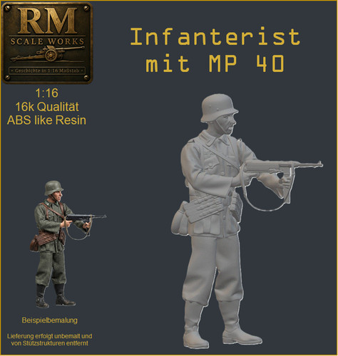 Ww2 wehrmacht figur - 1:16,