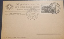 Feldpostkarte 1917/18 mit Soldatenmarke Schweiz Sammelfeldpost WK1