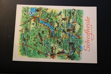 AK (DDR) Reiselandkarte  SCHORFHEIDE Nr.8057 1983