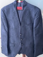 Tziacco Royal Wedding Hochzeitsanzug Gr. 52, blau melliert