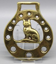 Zierteil Pfedegeschirr Messing