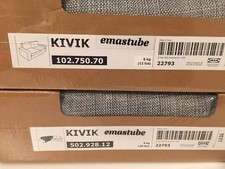 IKEA Kivik Bezug 2 Sofa + Eckelement Isunda grau Ersatzbezug Ecksofa NEU OVP 
