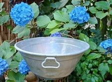 alte große  Aluwanne 47 cm