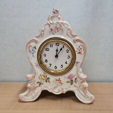 alte florale Tischuhr Kaminuhr