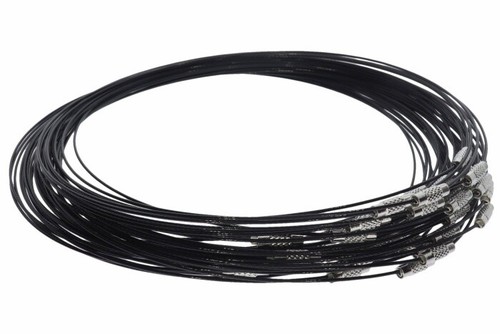 Schwarz collier halskette - schwarz,