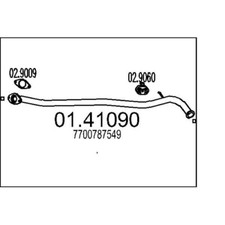 MTS Abgasrohr Verbindungsrohr