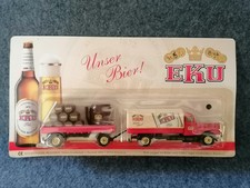Eku Werbetruck • Faun L8 • Nostalgie LKW • Hänger mit Fässern • 1:87 • OVP