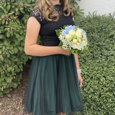 Festliches Kleid + Bolero Gr