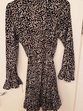 Midikleid Bunt, Langarm,. L, Wickelkleid