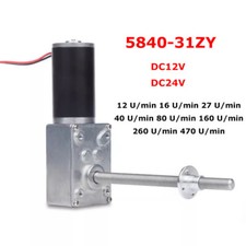 DC12V/24V 5840-31ZY Turbo Schneckengetriebe Motor M8x116 mm lang einzelne Welle