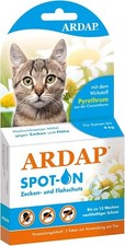 2x ARDAP Spot-On Katzen bis 4 kg Zecken & Flohschutz MHD* 10/2023 (00)