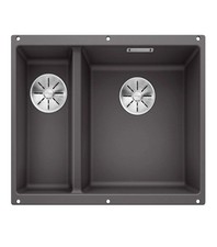 Spüle Doppelwanne WEISS SILGRANIT Küchenunterbau 60cm