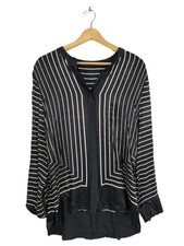 SOMEDAY Hemd-Bluse Damen Bluse Gr. DE 40 hellgrau Glanz-Optik