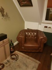Chesterfield Sessel Echtleder