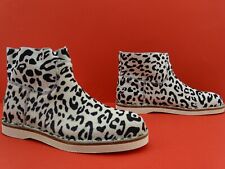 SHABBIES AMSTERDAM Damen Stiefel Stiefeletten Boots Winter Leopard Pony Gr.37