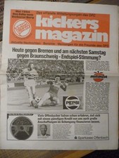 Stadionzeitung Kickers Offenbach - Werder Bremen, Saison 83/84, Bundesliga
