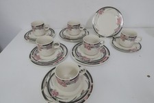 luciano Collection  Kaffeeset  18 tlg Porzellan Kaffee Tassen Set  - Blumen  neu