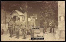 Foto 1.WK Husaren in Feldgrau Wachposten u Soldat m. Diensthund Comrade w Wardog