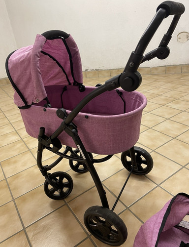 Puppenwagen set lila - 3-in-1,