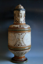 EXTRA GROSSER ANTIKER METTLACH