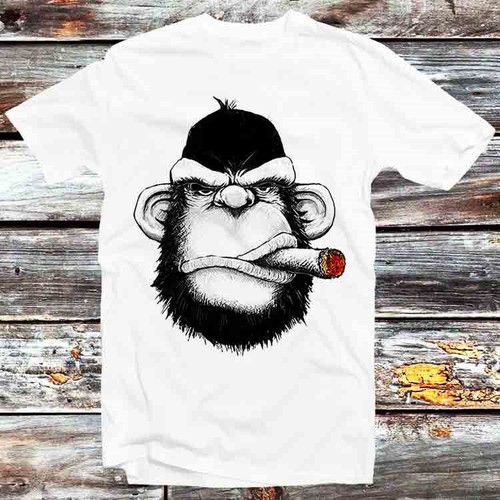 Shirt gorilla smoking monkey - gorilla,