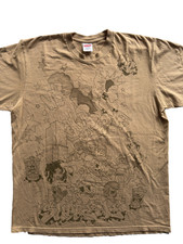 Supreme downtown tee beige - supreme,