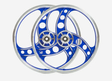 BMX Fahrrad 20" Alu blau Sportfelge Laufradsatz XPEDITE