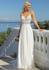 Brautkleid Londyn Ladybird fließend Chiffon Farbe  Ivory  Gr. 42 von