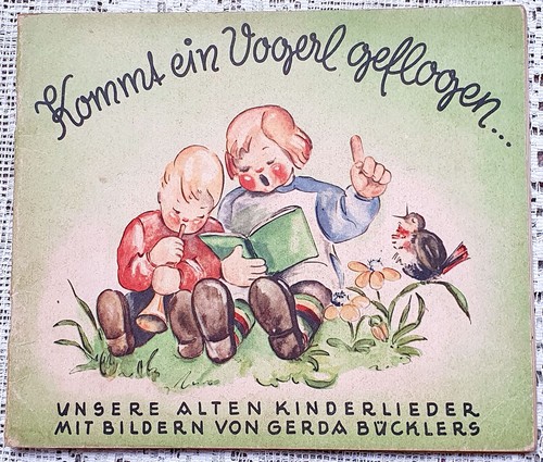 Vintage kinderliederbuch kommt - vintage,