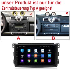 Apple Carplay Android 13 Autoradio GPS Navi WiFi Für Smart Fortwo 451 2005-2015