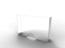 Schutzaufsteller 100cm Mitarbeiter Schutz Hustenschutz Virenschutz Theke Kasse