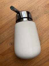 Seifenspender Keramik hellgrau Bad Rubber, ca. 500 ml