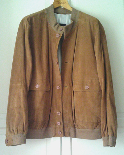 Herren velours leder jacke - herren,