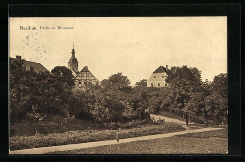 Postcard nerchau place lot - nerchau,,