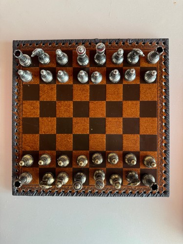 Schachspiel antik - -,