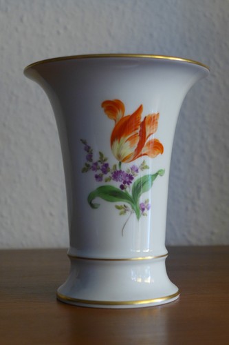 Meissen vase papageientulpe - meissen,,