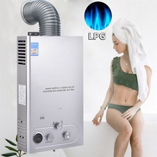 6/8/10/12/16/18L Tankless GasDurchlauferhitzer Warmwasserboiler Campingdusche