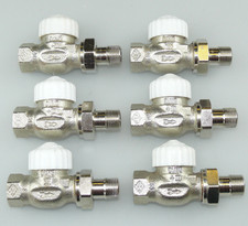 6 x HEIMEIER THERMOSTATVENTIL V-EXACT II 3/8" DG HEIZKÖRPERVENTIL 3712-01.000