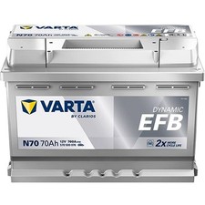 VARTA DYNAMIC EFB N70 Starterbatterie 12V 70Ah 760A/EN B13 Batterie