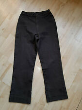 Wunderschöne 7/8-Hose von OPUS, Gr. 34, Anthrazit, mit Umschlag