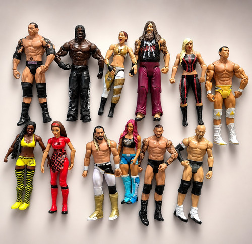 12x wwe mattel figuren lot - 12x,