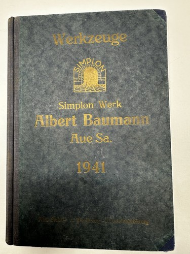 Werkzeug katalog 1941 simplon - katalog,