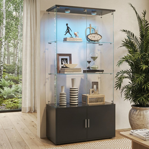 Vitrine lagen glasvitrine - vitrine, 3-lagen