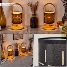 2er Set Holz/Stoff Nacht Tisch
